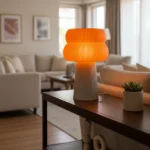 מנורת שולחן מעוצבת מקולקציית קומו - דגם עץ גדול