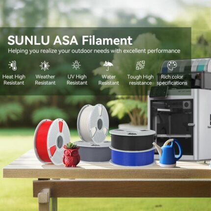 פילמנט למדפסת תלת מימד - ASA - מבית SUNLU