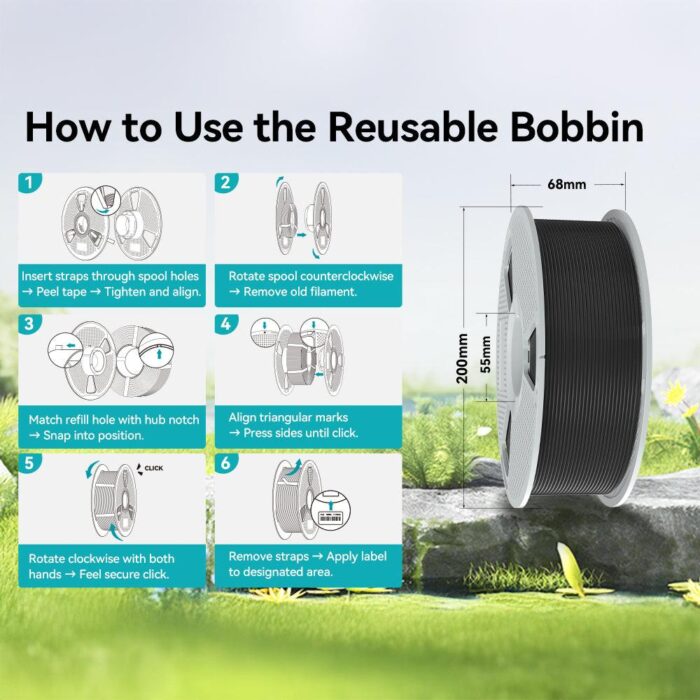 ⁦באנדל צבעוני 4 יחידות לבחירה - פילמנט למדפסת תלת מימד - ASA - מבית SUNLU⁩ – תמונה ⁦3⁩