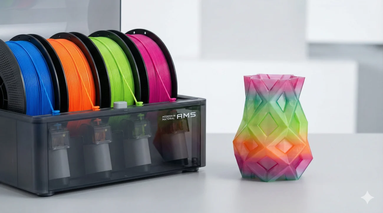 מערכת החלפת צבעים אוטומטית AMS להדפסת תלת מימד