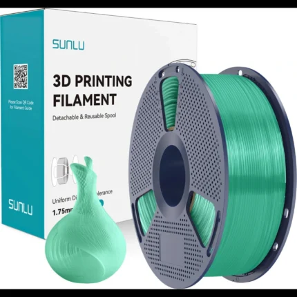 פילמנט שקוף למדפסת תלת מימד - TRANSPARENT PLA - מבית SUNLU - טורקיז שקוף