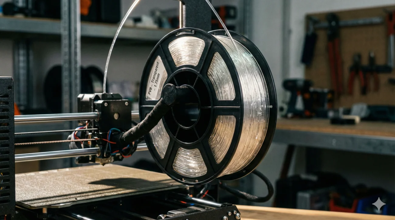 פילמנט PVB שקוף על מדפסת תלת מימד