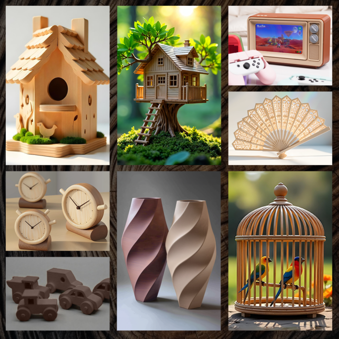 WoodPLA02 פילמנט למדפסת תלת מימד עץ - Wood PLA - מבית SUNLU – תמונה 5