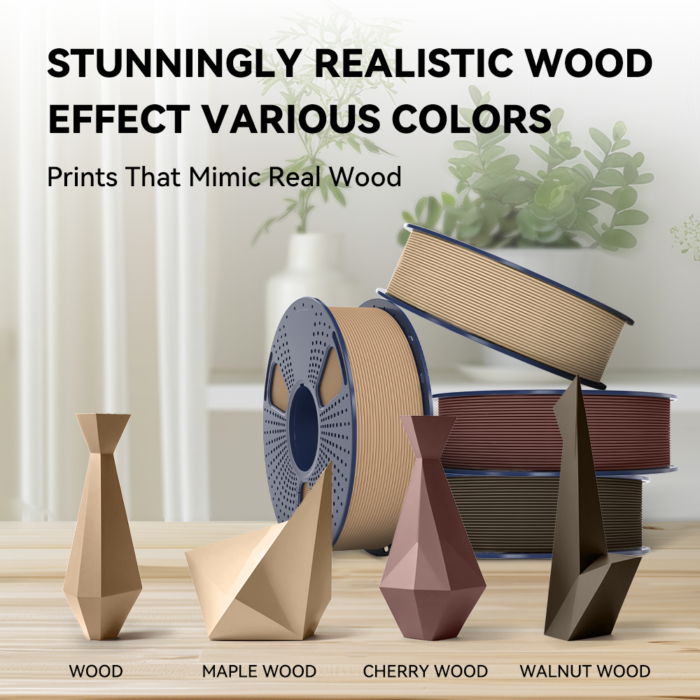 WoodPLA10 פילמנט למדפסת תלת מימד עץ - Wood PLA - מבית SUNLU – תמונה 3