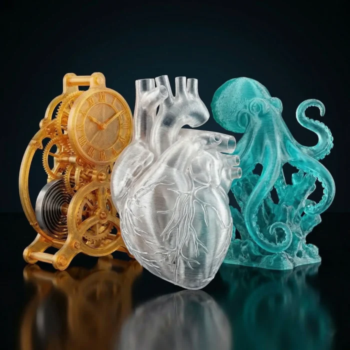 ⁦באנדל 3 יחידות - פילמנט שקוף למדפסת תלת מימד - TRANSPARENT PLA - מבית SUNLU⁩ – תמונה ⁦2⁩