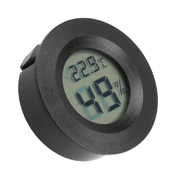 THERMOMETER3 מד לחות וטמפרטורה דיגיטלי עגול קטן 45 מ"מ – תמונה 3