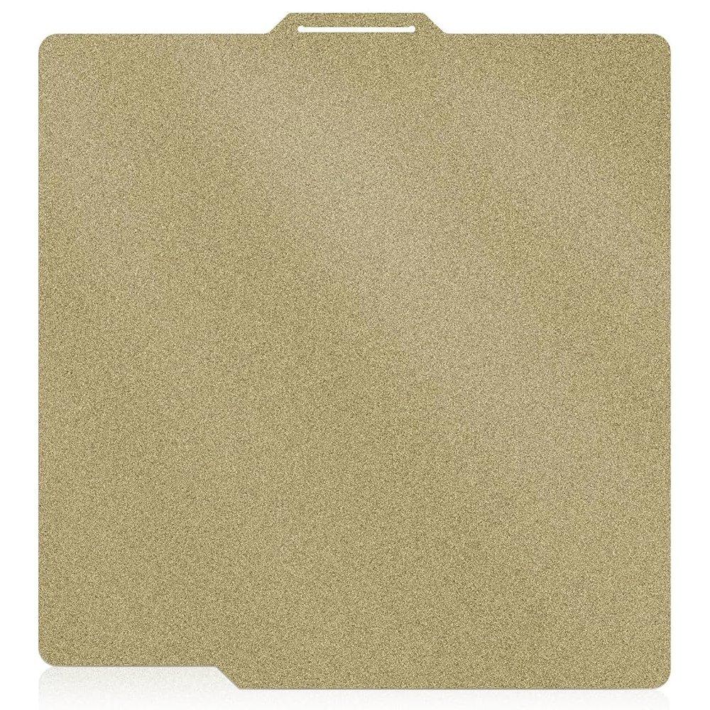 gold plate משטח הדפסה PEI מחוספס דו-צדדי 257x257 מ"מ – תואם Bambu Lab – תמונה 1
