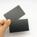 כרטיס מתכת NFC יוקרתי – Matte Black Anodized