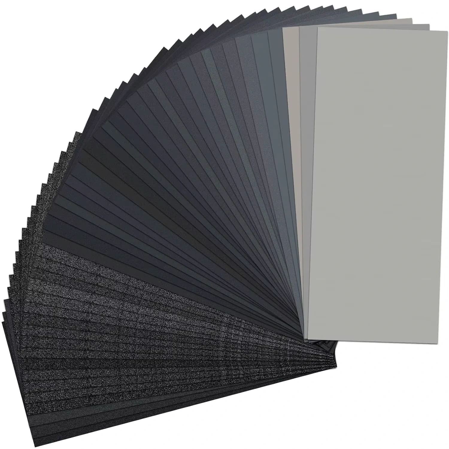 SANDPAPER-03 סט 42 ניירות שיוף מים להחלקת הדפסות תלת מימד ועוד - גרעין 120-3000 – תמונה 1