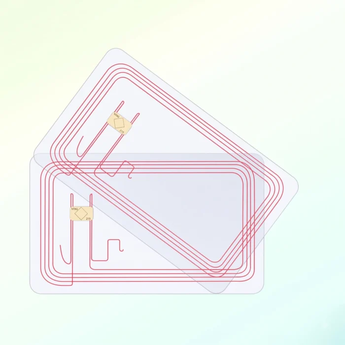 ⁦כרטיס NFC שקוף גמיש ומיוחד - כולל שבב NTAG215⁩ – תמונה ⁦2⁩